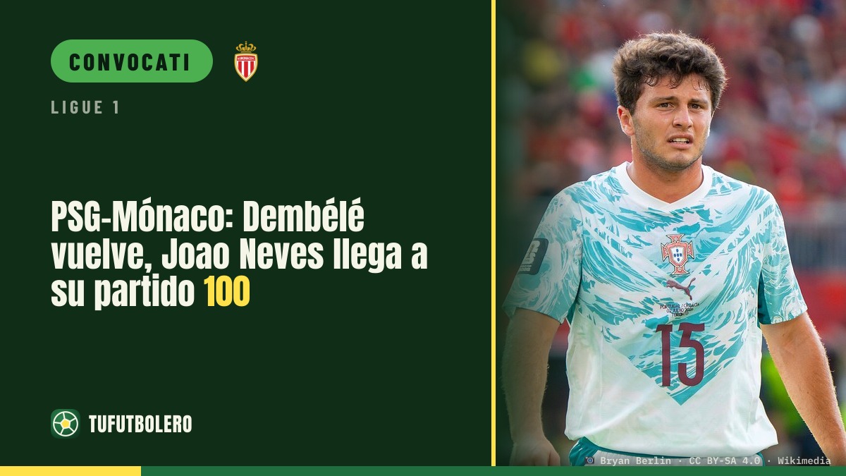 PSG-Monaco: Dembélé torna, Joao Neves verso la 100ª