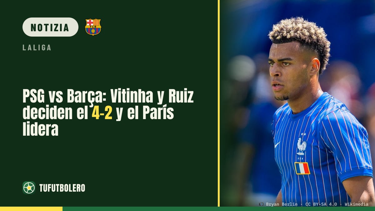 PSG-Barsa: Vitinha e Ruiz chiudono 4-2 e il Paris va in vetta