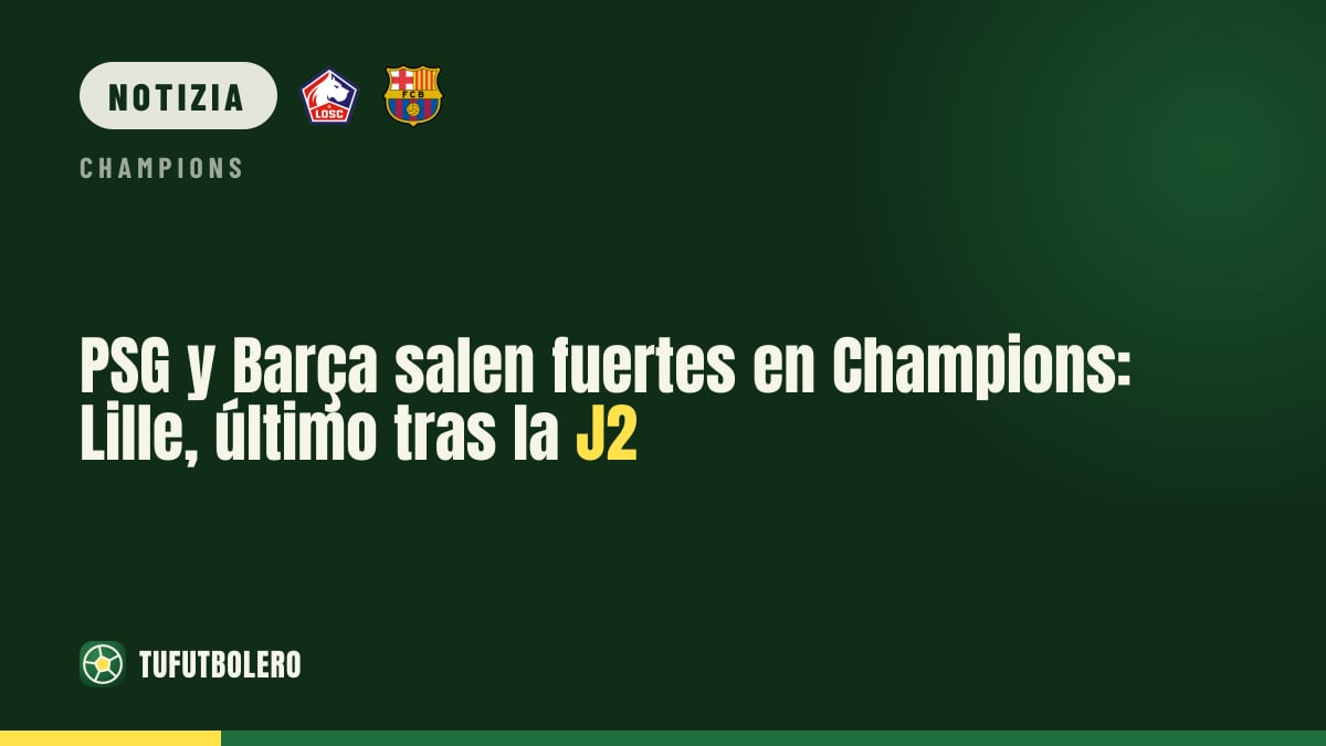 PSG e Barcellona lanciatissimi in Champions: Lille ultimo dopo la J2