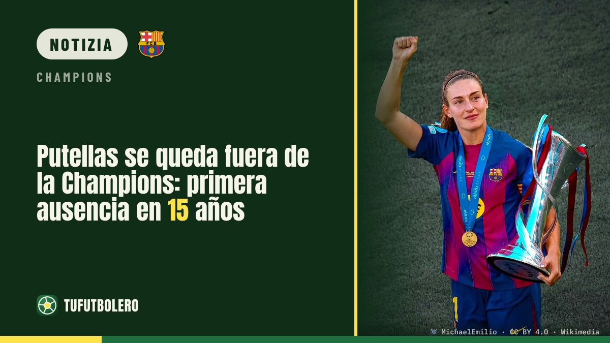 Putellas fuori dalla Champions: prima assenza in 15 anni