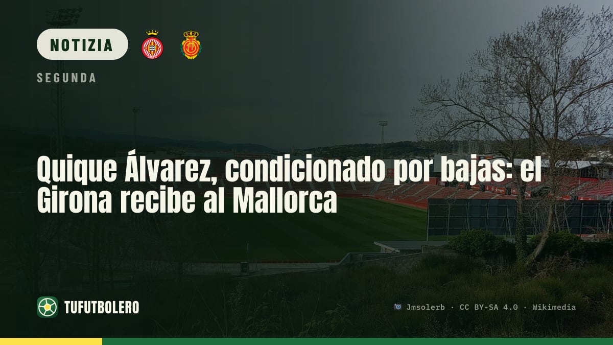 Quique Álvarez con le assenze: Girona al Montilivi contro il Mallorca