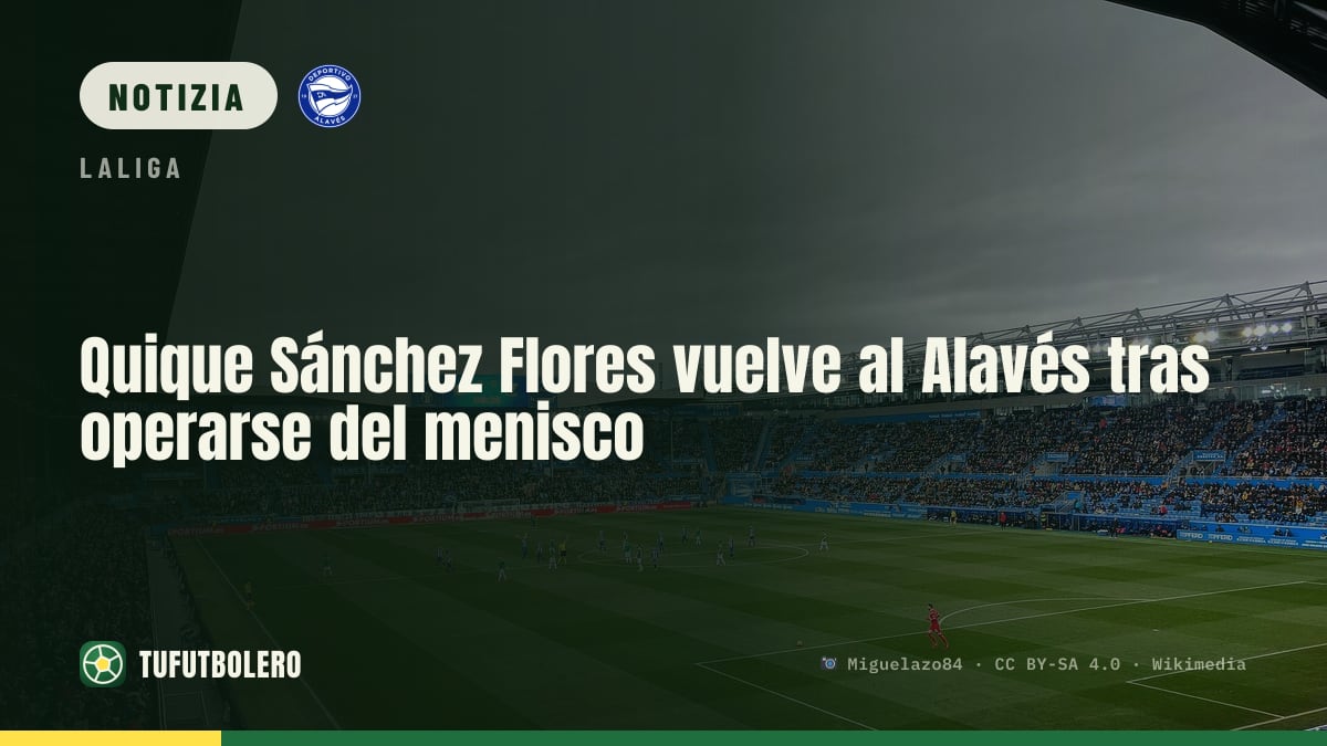 Quique Sánchez Flores torna con l’Alavés dopo l’intervento al menisco
