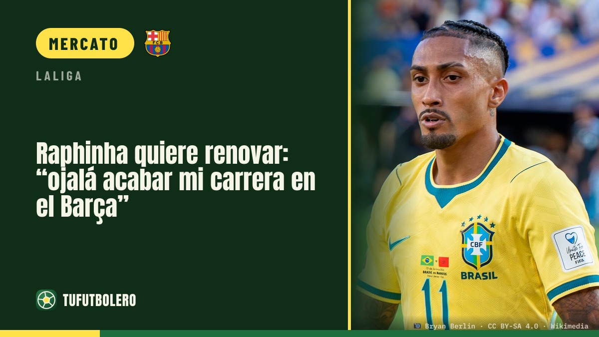 Raphinha vuole il rinnovo: “spero di chiudere la carriera al Barça”
