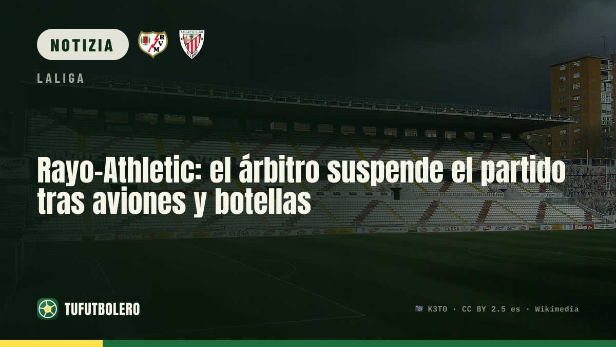 Rayo-Athletic: il arbitro ferma la partita dopo lanci di carta e bottiglie