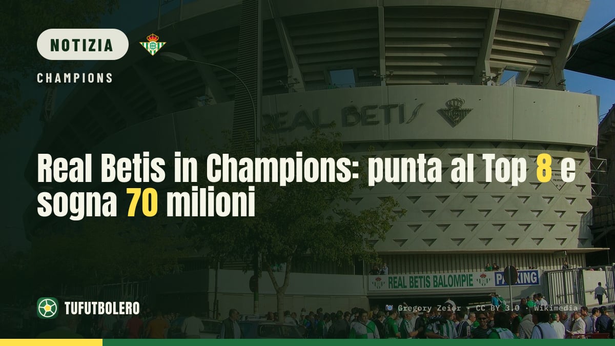 Real Betis in Champions: punta al Top 8 e sogna 70 milioni