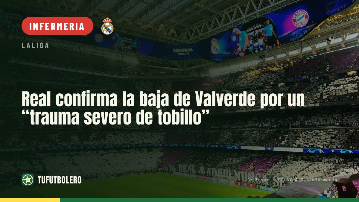 Il Real conferma Valverde fuori per settimane: trauma severo alla caviglia