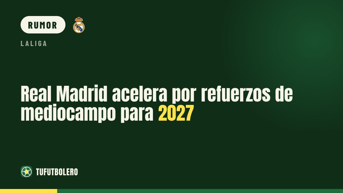 Real Madrid al lavoro per rinforzi a centrocampo nel 2027