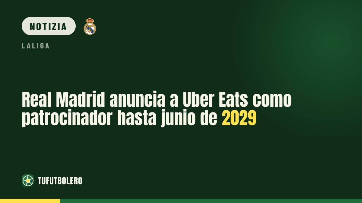Real Madrid: Uber Eats partner ufficiale fino a giugno 2029