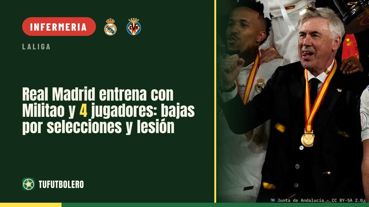 Militao torna in gruppo e il Real Madrid si allena: solo quattro giocatori disponibili