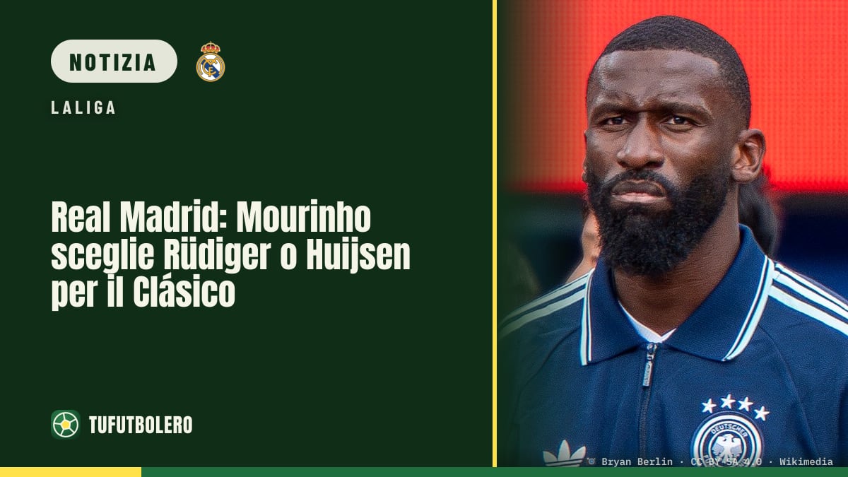 Real Madrid: Mourinho sceglie Rüdiger o Huijsen per il Clásico