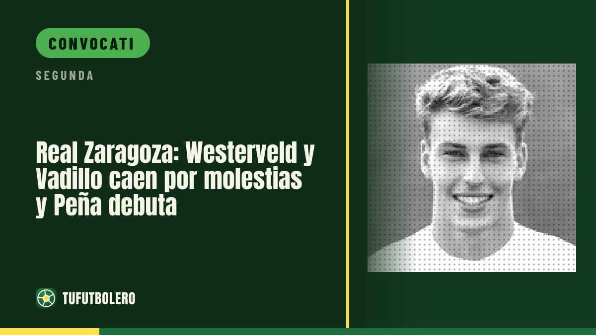 Real Zaragoza: Westerveld e Vadillo fuori per fastidi, Peña titolare
