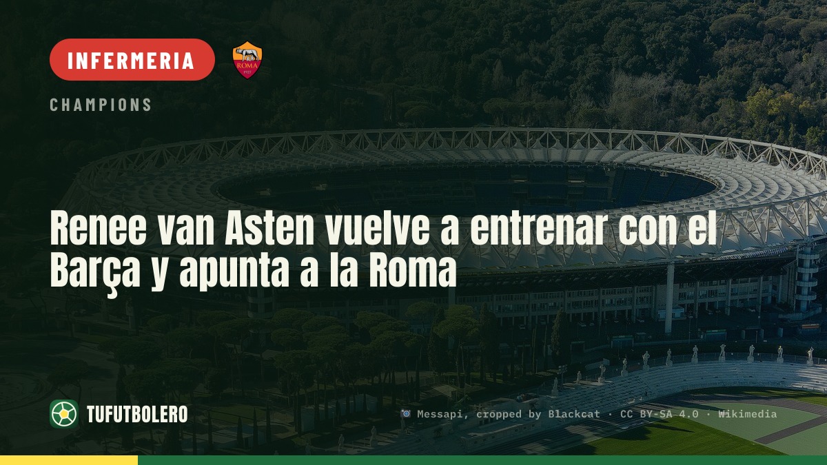Renee van Asten torna ad allenarsi con il Barça e punta alla Roma