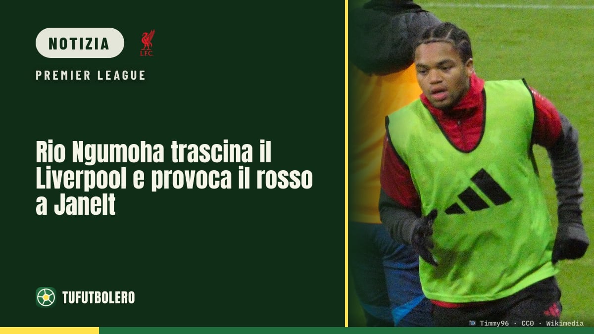 Rio Ngumoha trascina il Liverpool e provoca il rosso a Janelt