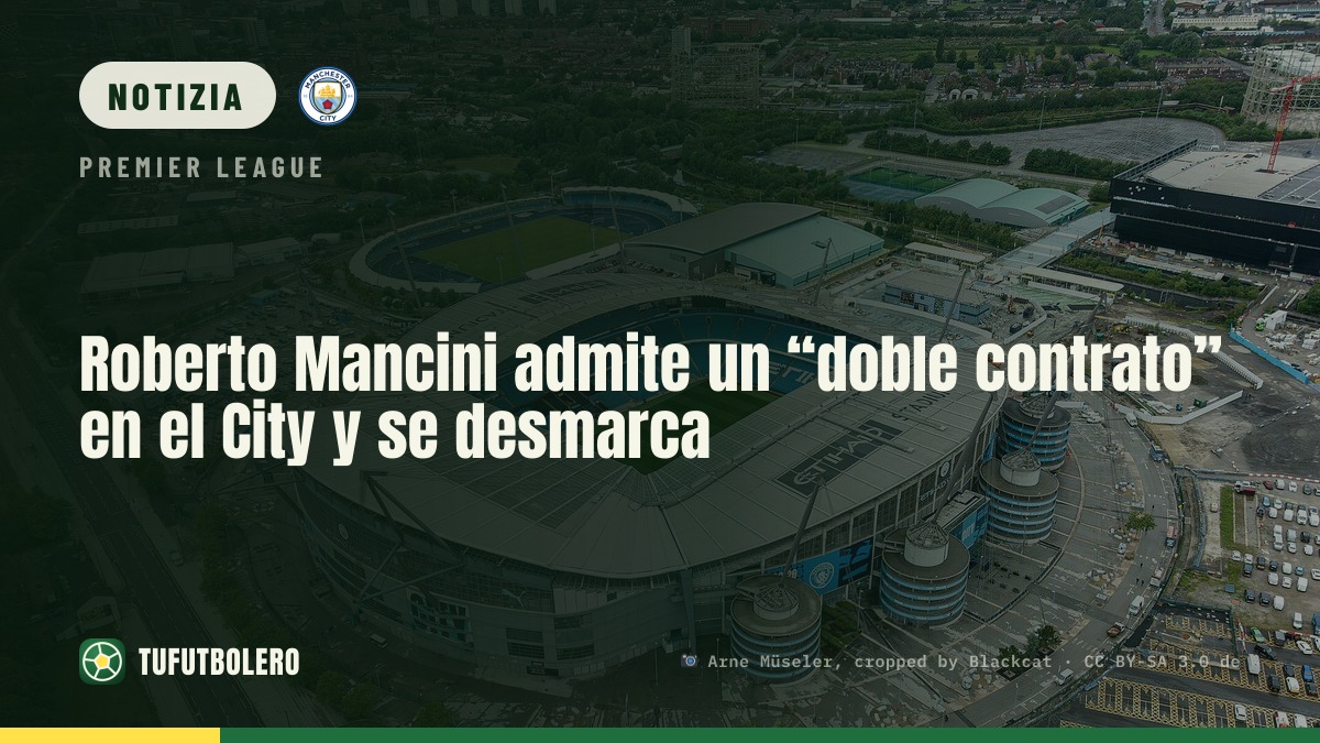 Roberto Mancini ammette il “doppio contratto” col City e scarica
