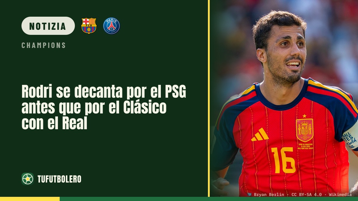 Rodri sceglie il PSG in Champions: prima del suo primo Clásico