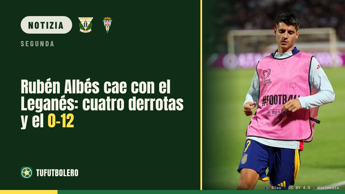Rubén Albés in caduta con il Leganés: quattro ko di fila