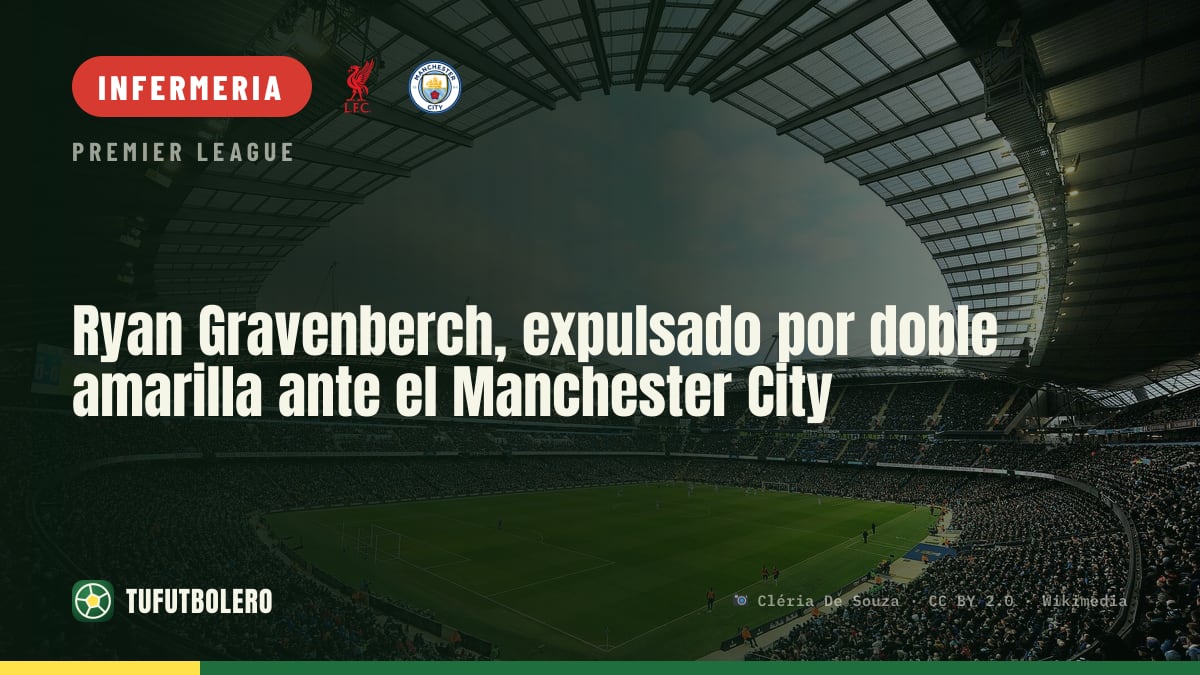 Ryan Gravenberch espulso per doppio giallo contro il Manchester City