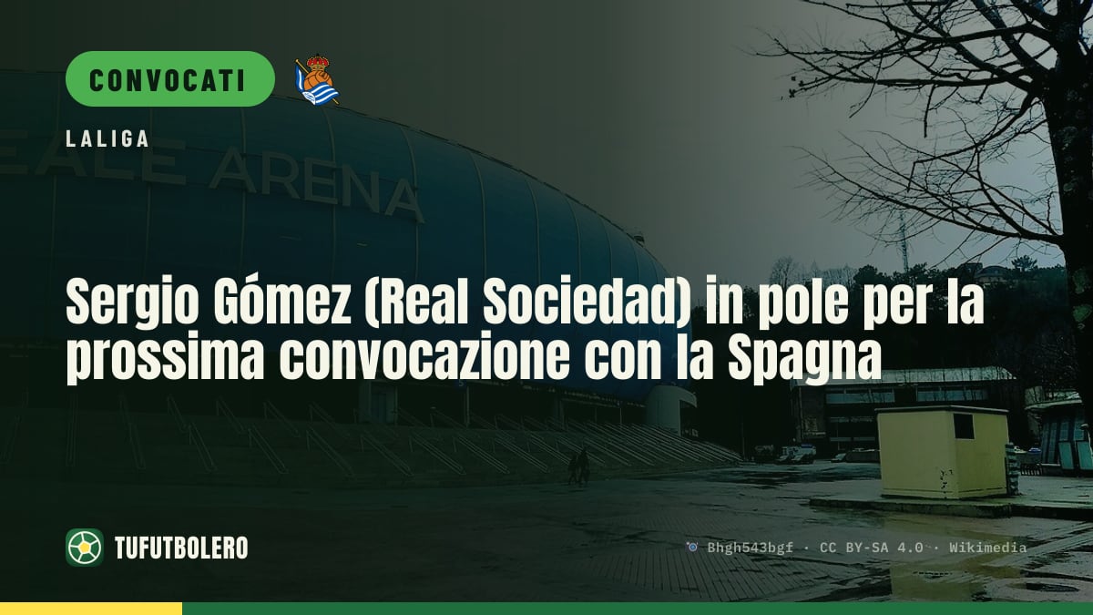Sergio Gómez (Real Sociedad) in pole per la prossima convocazione con la Spagna
