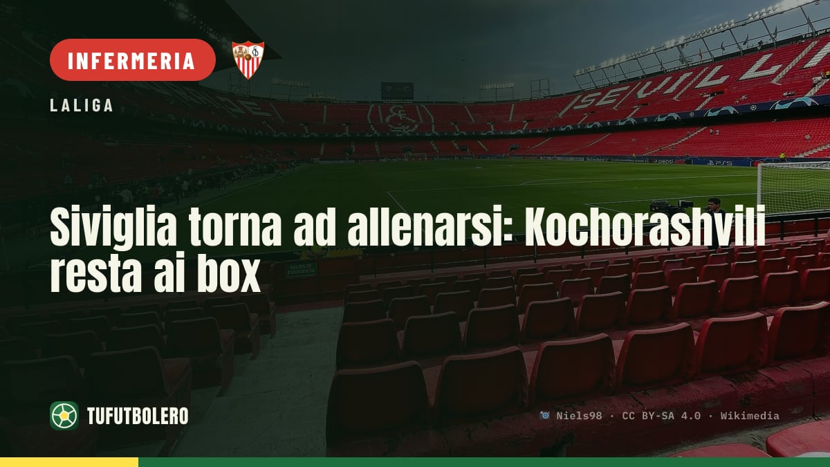 Siviglia torna ad allenarsi: Kochorashvili resta ai box