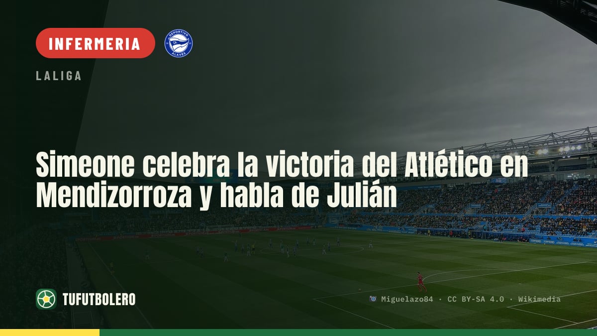 Simeone esulta dopo il successo dell’Atlético a Mendizorroza e su Julián