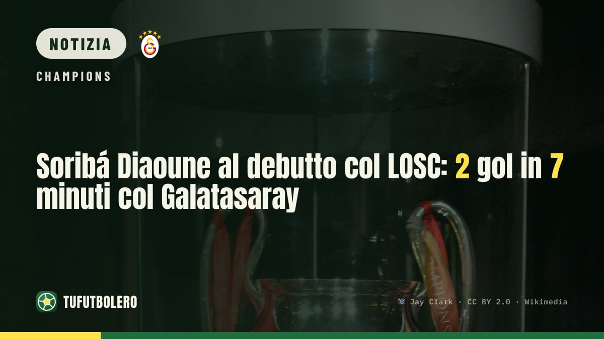Soribá Diaoune al debutto col LOSC: 2 gol in 7 minuti col Galatasaray