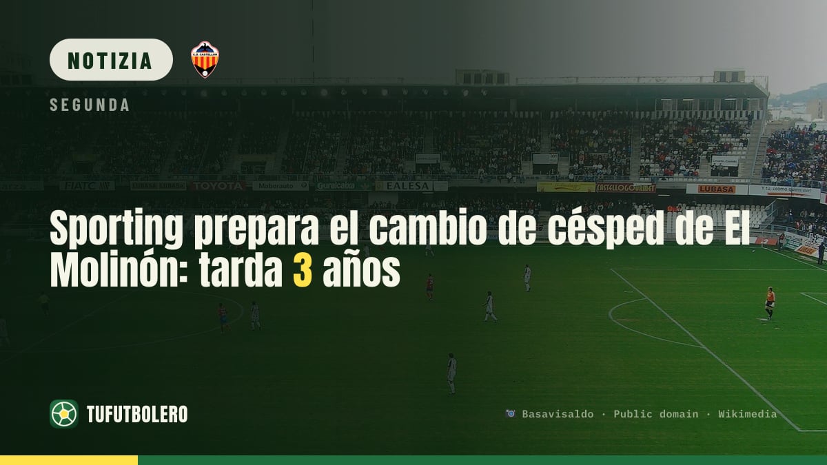 Sporting cambia il tappeto di El Molinón: dopo tre anni dalla posa
