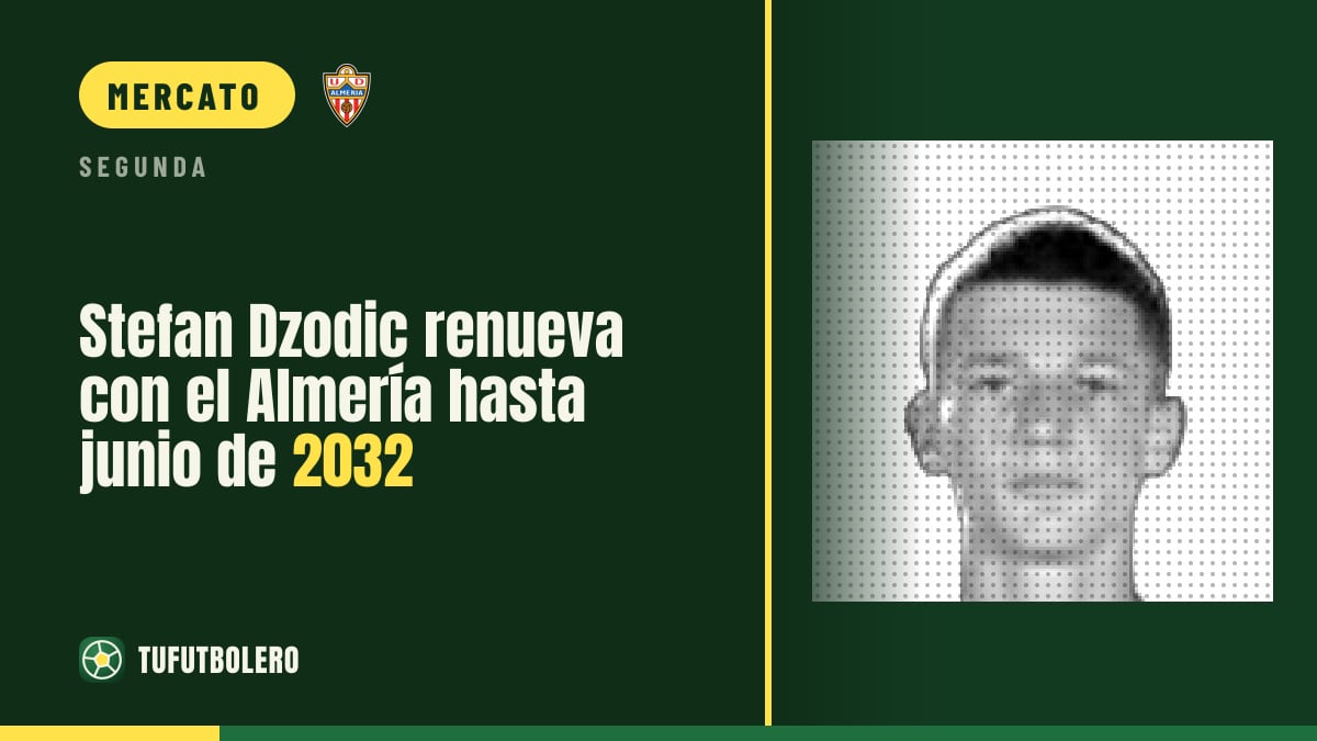 Stefan Dzodic rinnova con l’Almería fino a giugno 2032