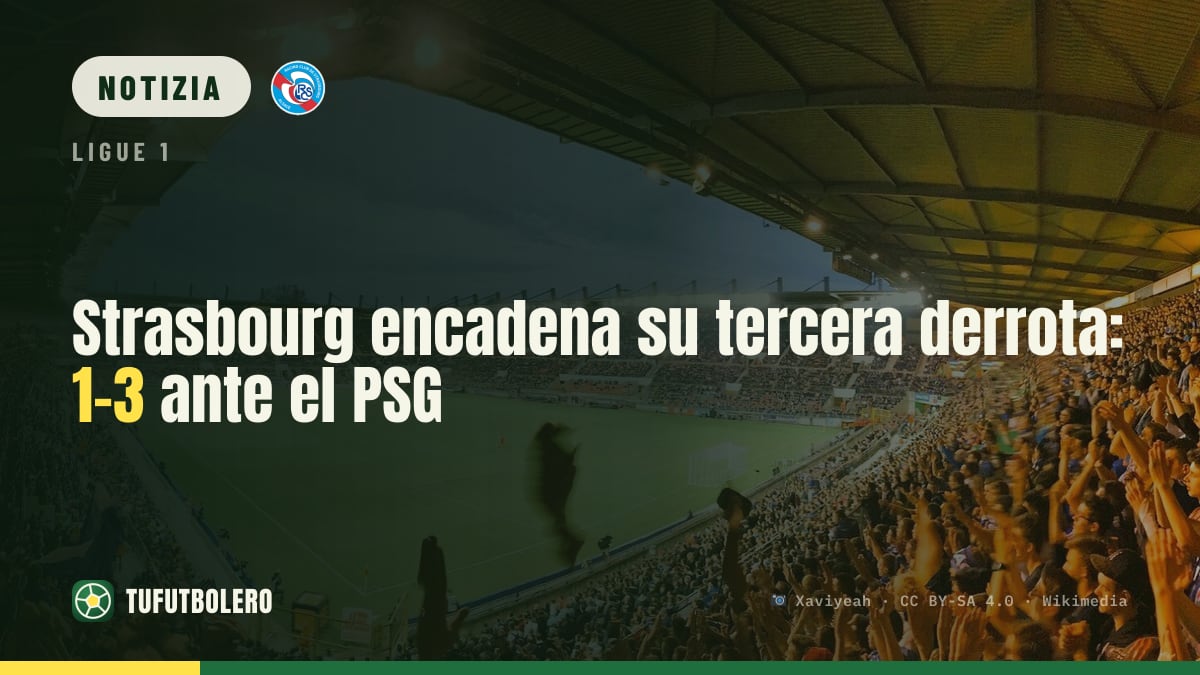 Strasburgo a quota tre ko di fila: 1-3 col PSG