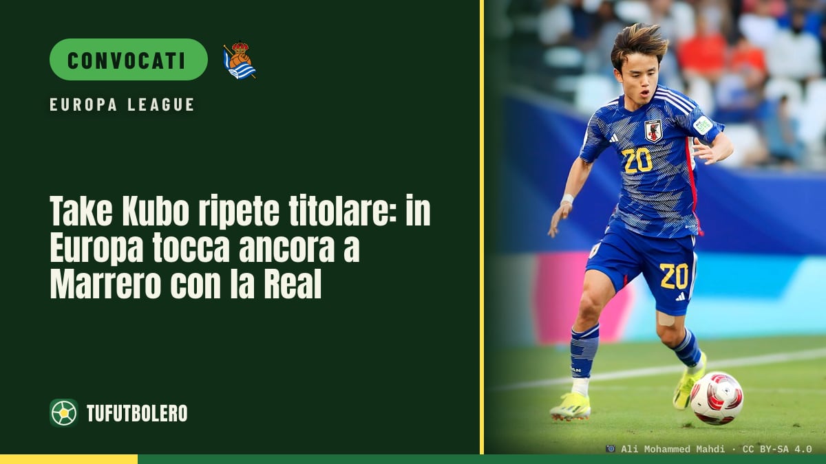 Take Kubo ripete titolare: in Europa tocca ancora a Marrero con la Real