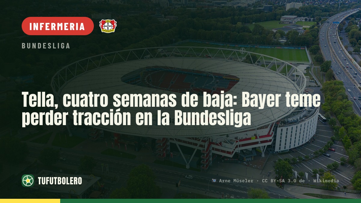 Tella ko per quattro settimane: Leverkusen teme di perdere terreno