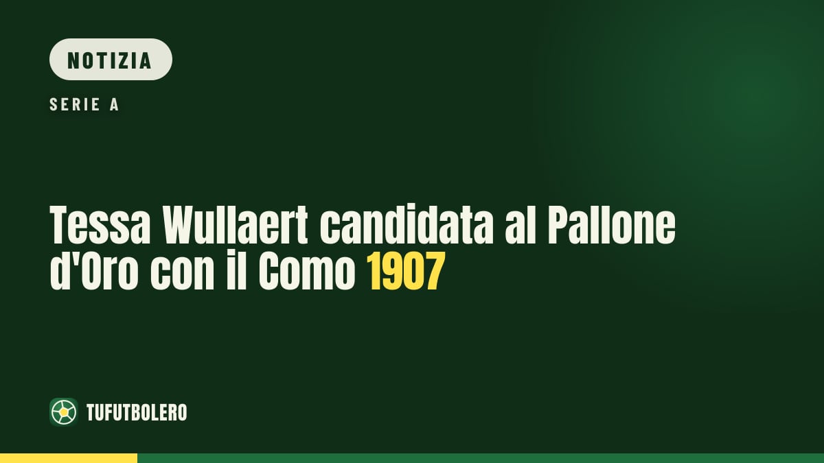 Tessa Wullaert candidata al Pallone d'Oro con il Como 1907