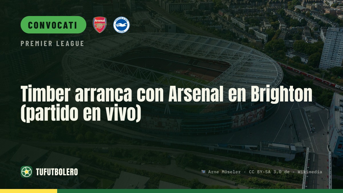 Timber parte titolare con l’Arsenal a Brighton (diretta)
