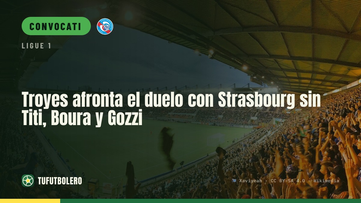 Troyes senza Titi, Boura e Gozzi per sfidare il Strasbourg