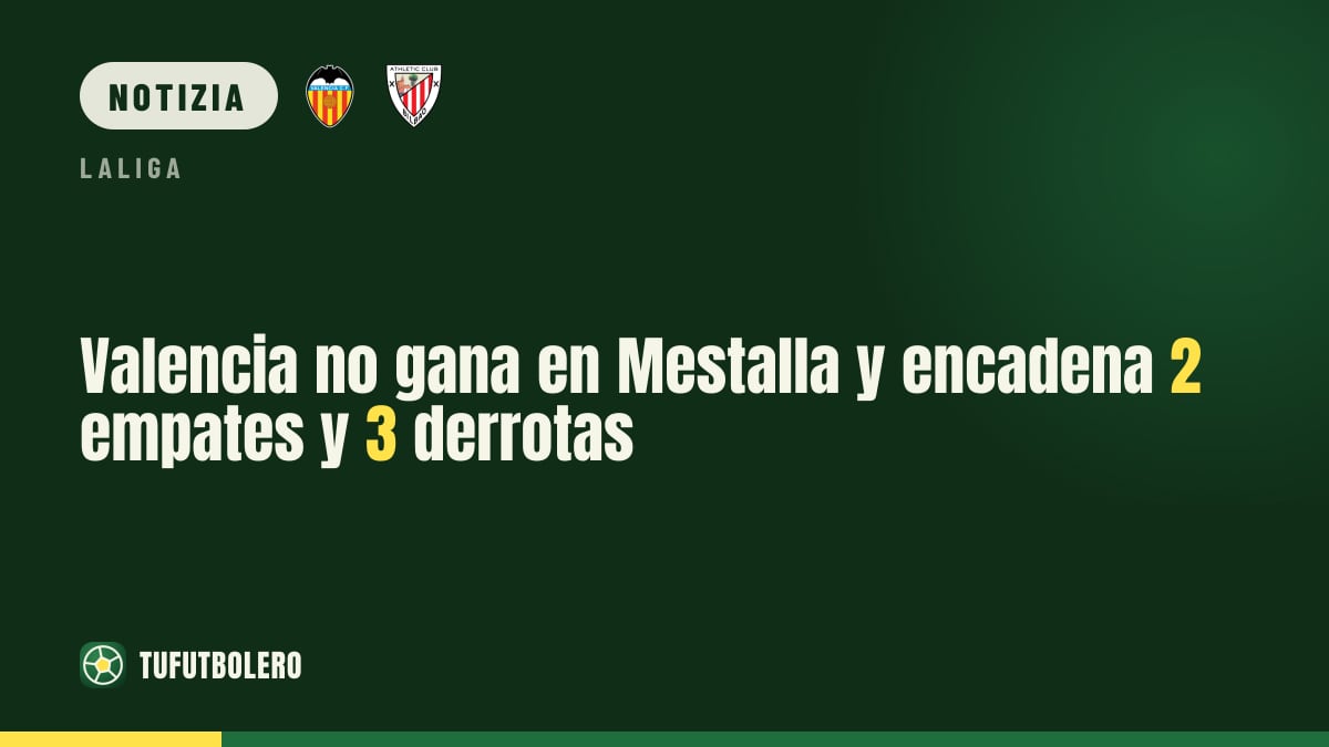 Valencia ancora senza vittorie a Mestalla: 2 pareggi e 3 ko