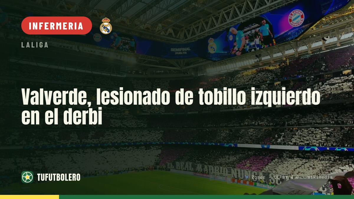 Valverde infortunato al malleolo sinistro nel derby