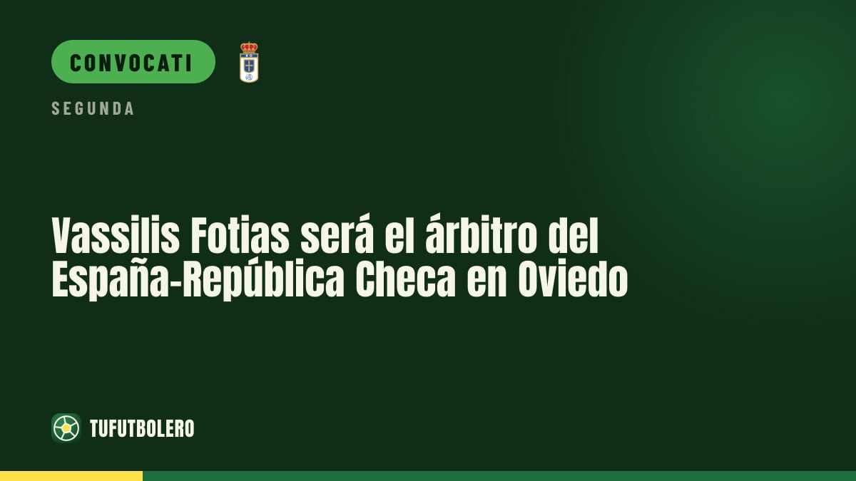 Vassilis Fotias arbitra Spagna-Repubblica Ceca a Oviedo