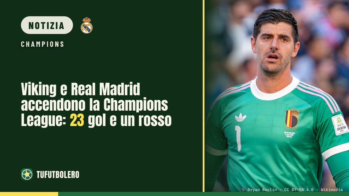 Viking e Real Madrid accendono la Champions League: 23 gol e un rosso