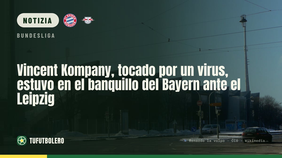 Vincent Kompany, indebolito da un virus, presente in panchina con il Bayern contro Lipsia
