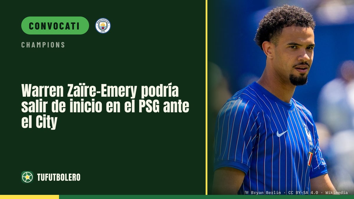 Warren Zaïre-Emery favorito nell’XI del PSG col City