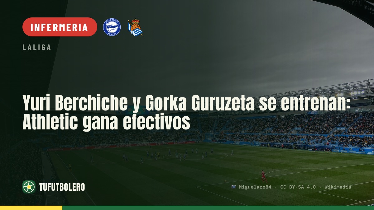 Yuri Berchiche e Gorka Guruzeta tornano ad allenarsi: Athletic più coperto