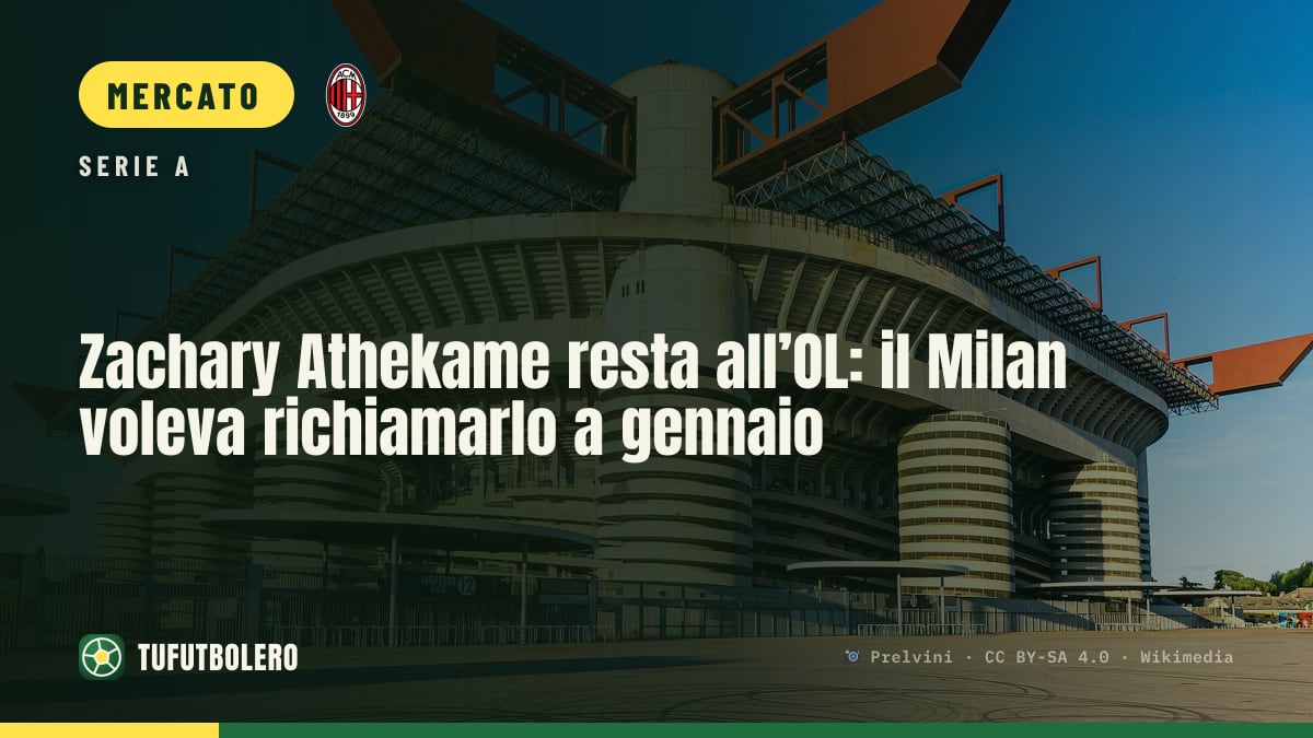 Zachary Athekame resta all’OL: il Milan voleva richiamarlo a gennaio