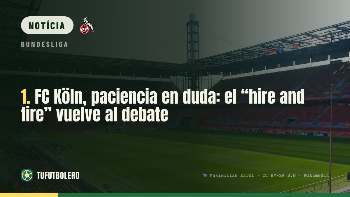 1. FC Köln em xeque: quanta paciência ainda dá para o clube?