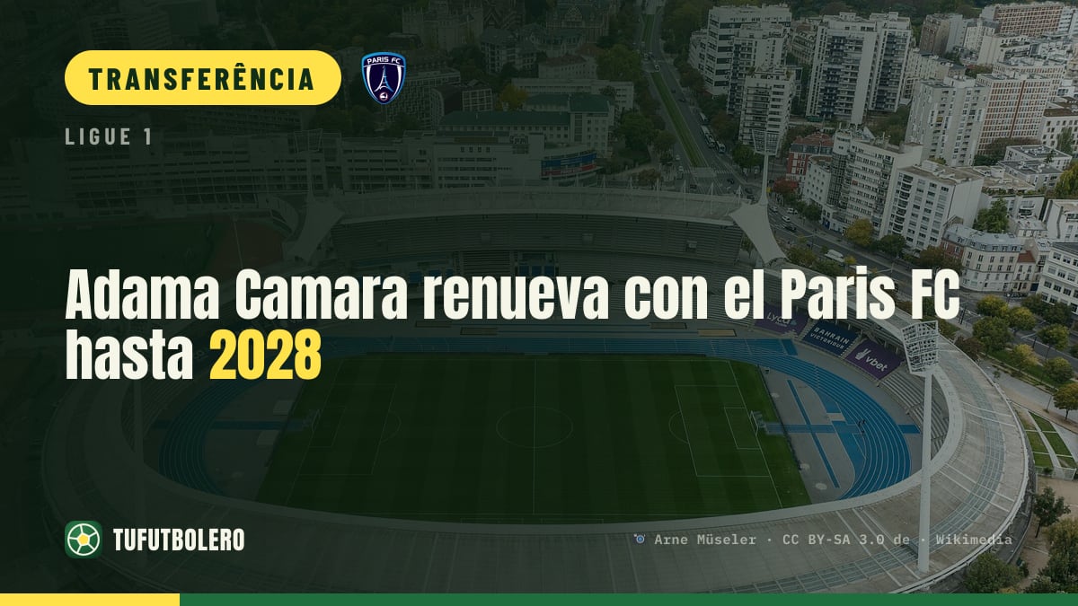 Adama Camara renova com o Paris FC até 2028