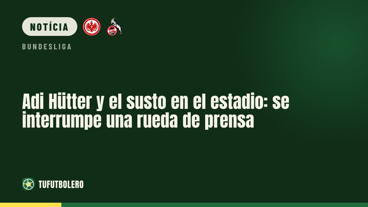 Adi Hütter e o susto no estádio: entrevista coletiva interrompida por alarme