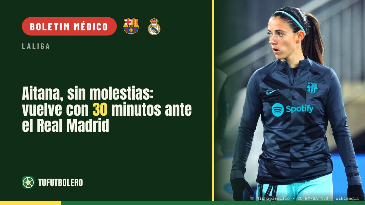 Aitana volta: 30 minutos pelo Barcelona contra o Real Madrid