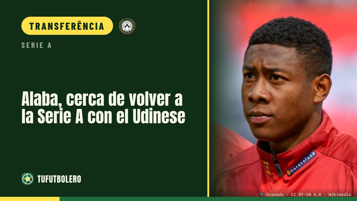 Alaba perto de voltar à Serie A com a Udinese