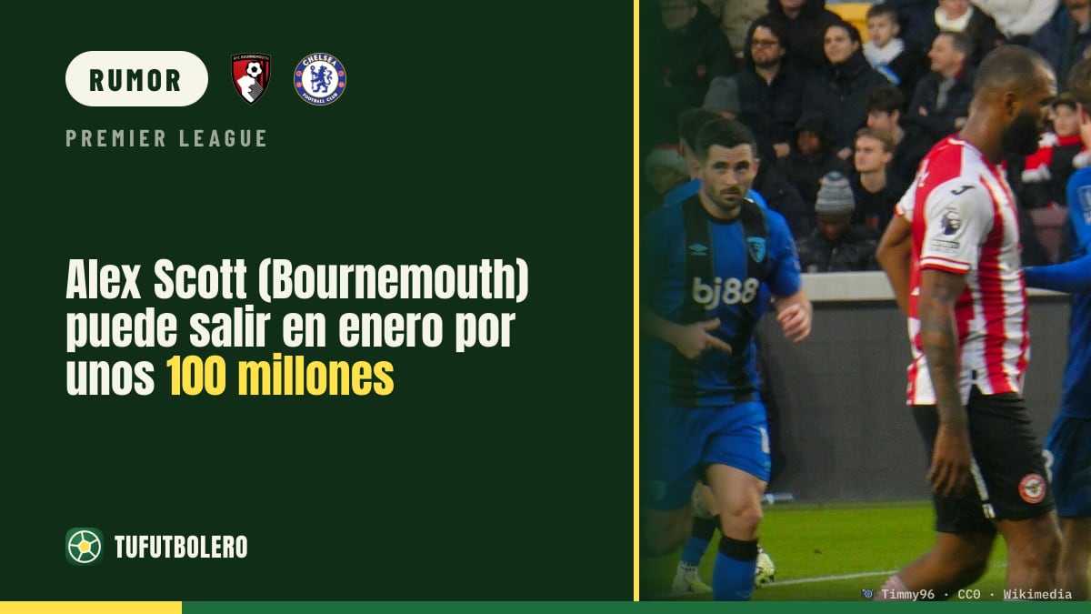 Alex Scott (Bournemouth) pode sair em janeiro por cerca de £100m