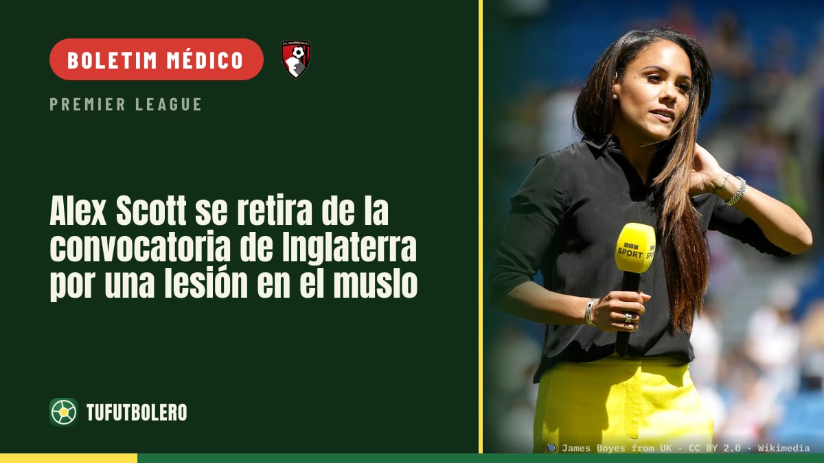 Alex Scott sai da convocatória da Inglaterra com lesão na coxa