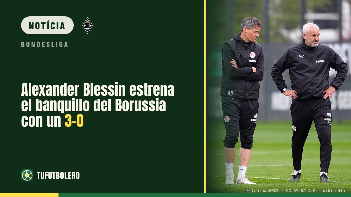 Alexander Blessin estreia no Borussia com vitória por 3-0