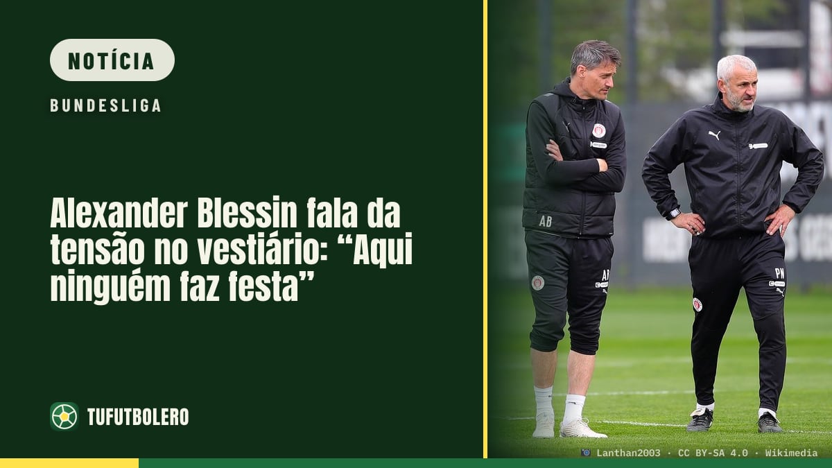 Alexander Blessin fala da tensão no vestiário: “Aqui ninguém faz festa”